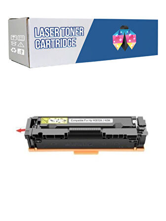 Safir Toner Hp 415A-W2032A LaserJet Managed E45028d - E47528f Sarı 2.400 Syf Çipsiz Muadil Toner