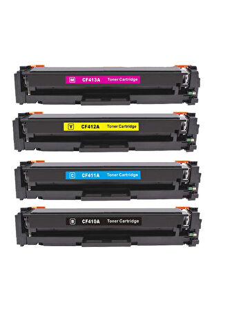 Safir Toner Hp LaserJet Pro M452dw 204A-CF510A CMYK 1 Set Muadil Toner
