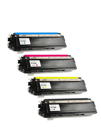 Safir Toner Brother Tn-210-Tn-230-Tn-240 DCP-9010 DCP-9010CN  CMYK 1 Set  Muadil Toner