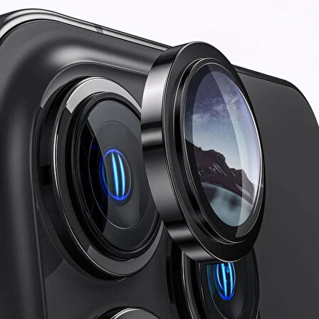 Apple iPhone 12 Mini Gerçek Cam Safir Lens Koruma Siyah