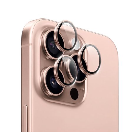 Apple iPhone 16 Pro Gerçek Cam Safir Lens Koruma Desert