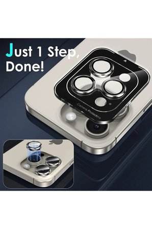 Apple iPhone 16 Plus Gerçek Cam Safir Lens Koruma Mavi