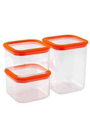 Mondecor Silikon Contalı 3'lü 0,6/1,2lt Esnek Saklama Kabı Sft003