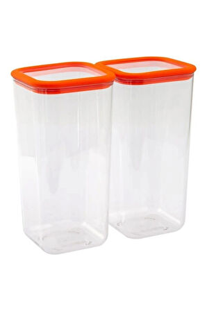 Mondecor Silikon Contalı 2'li 1,8lt Esnek Saklama Kabı Sft005