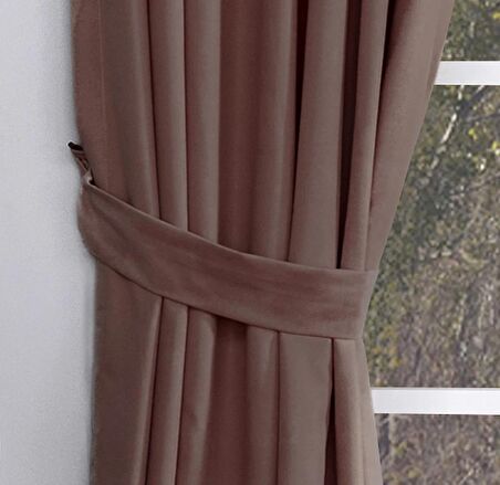 Massarelli Fon Perde Kahverengi 1-3 Sık Pile