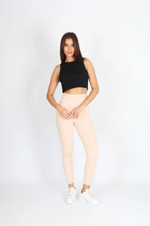 Kadın Rose Basic Halter Yaka Esnek Biyeli Kaşkorse Kumaş Crop Top Body Atlet