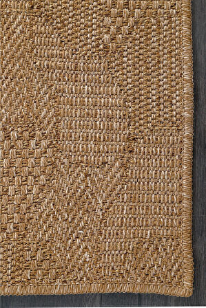  Jüt Tabanlı Hasır Dokuma Örme Bohem Halı Kilim