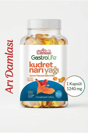 Kudret Narı Yağı İçeren Takviye Edici Gıda 100 Yumuşak Kapsül