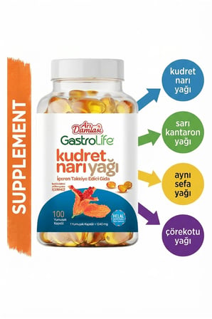 Kudret Narı Yağı İçeren Takviye Edici Gıda 100 Yumuşak Kapsül