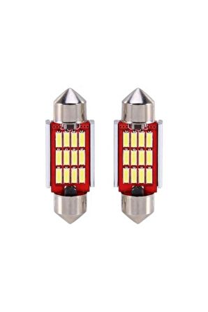 Sofit 12 Led Beyaz 12v Canbus Ampul Takimi 39mm