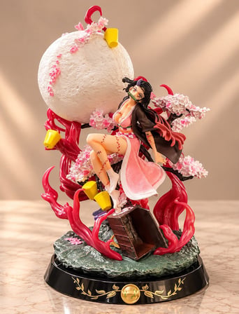 Delux Serisi Demon Slayer Nezuko Kamado Anime Figürü 31 Cm Oda Vitrin Karakter
