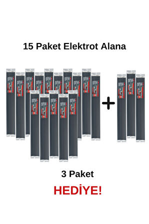 S (ABS) Siyah Geniş Plastik Kaynak Elektrodu-15 Paket Alana 3 Paket Elektrot Hediye