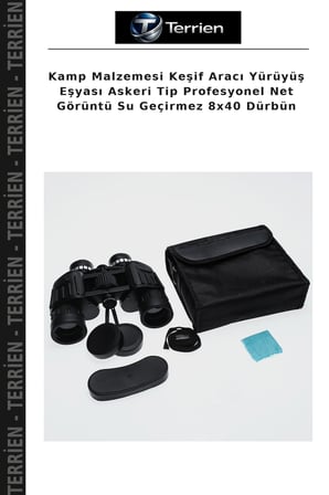 Kamp Malzemesi Keşif Aracı Yürüyüş Eşyası Askeri Tip Profesyonel Net Görüntü Su Geçirmez 8x40 Dürbün