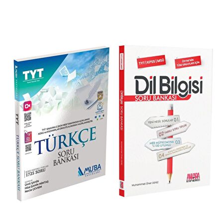 Muba TYT Türkçe ve AKM Dil Bilgisi Soru Bankası Seti 2 Kitap