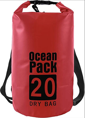 Boards Ocean Pack Kırmızı 20 L Su Geçirmez Yüzen Çanta