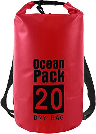 Boards Ocean Pack Kırmızı 20 L Su Geçirmez Yüzen Çanta