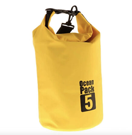 Lethe Boards Ocean Pack Sarı 5 L Su Geçirmez Yüzen Çanta