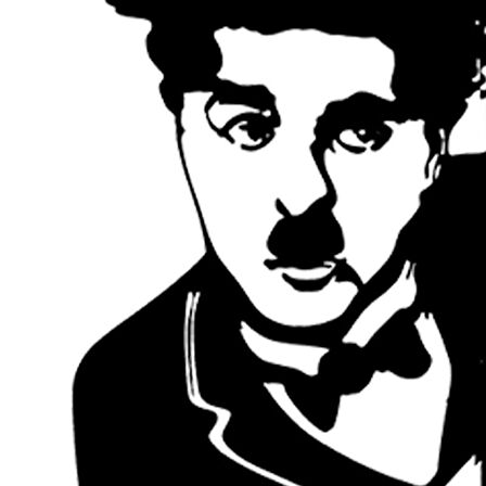 Charlie Chaplin Metal Duvar Tablosu 28*56 CM