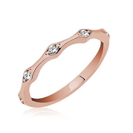 Gümüş Rose Beştaş Mekik Kadın Yüzük