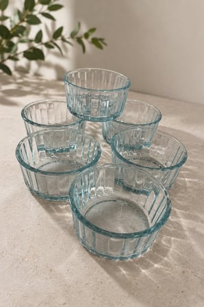 Sarry Isıya Dayanıklı Cam Fırın Kasesi,Sufle ve Kek Kalıbı,Çerezlik ,Dondurma Kasesi,Kahvaltılık Seti,Fırın Kalıbı 6'lı