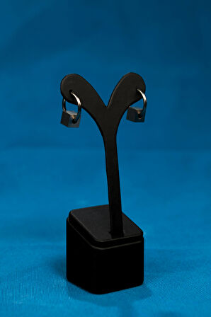 Küp Figürlü Halka Model Çiftlli Kadın Çelik Küpe