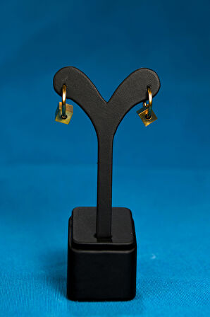 Küp Figürlü Halka Model Çiftlli Kadın Çelik Küpe