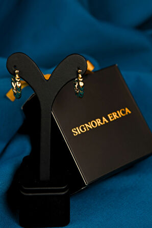 Burma/Burgu Çiftli Kadın Çelik Halka Küpe