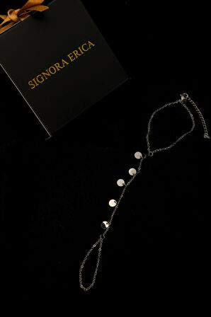 5 Puldan Taşlı Sallantılı Çelik Kadın Şahmeran