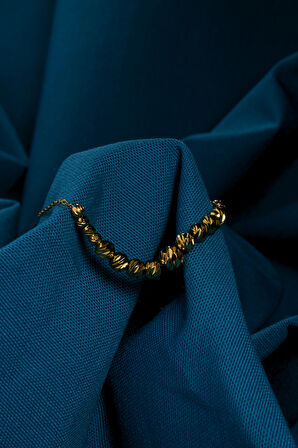 Küçükten Büyüğe Dizili Dorika Top Model Kadın Çelik Bileklik