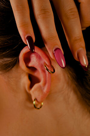 Çiftli Çelik Halka Küpe