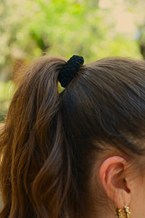 3'lü Siyah Lastik Toka