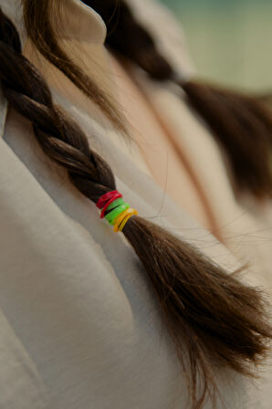 Çok Renkli Balon Lastik Toka