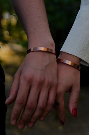 Düz Model Bakır Bileklik