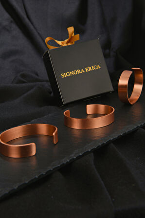 Düz Model Bakır Bileklik
