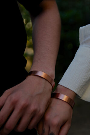 Düz Model Bakır Bileklik