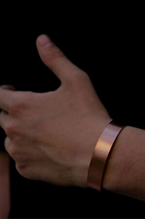 Düz Model Bakır Bileklik