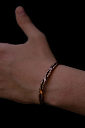 Burgu Desen Bakır Bileklik