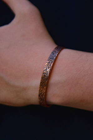 Ceviz Model Bakır Bileklik