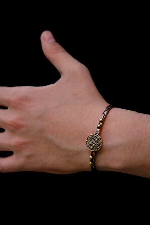 Lotus Çiçeği Model Bakır Bileklik