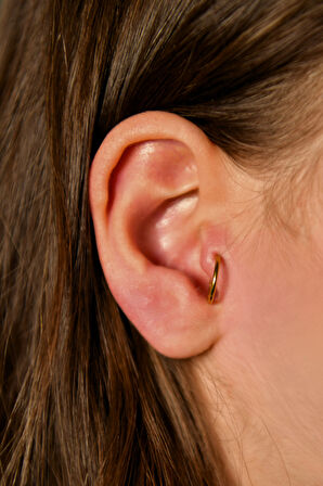Gizli Kilit Yuvarlak Halka Piercing