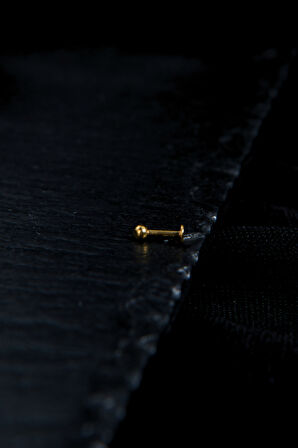 Biri Ucu Düz Bir Ucu Toplu Dudak Piercing 6mm