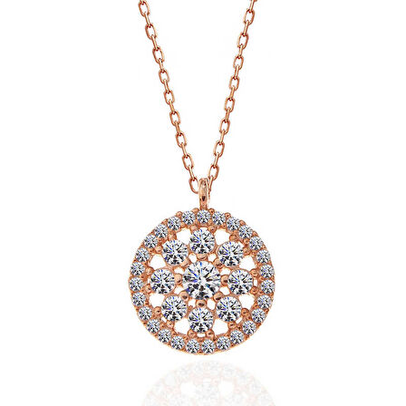 ​Gümüş Rose Çiçek Kadın Kolye