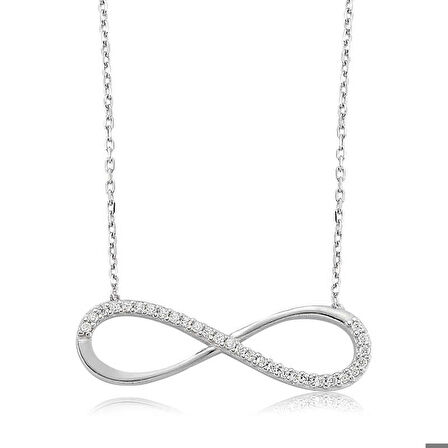 Gümüş Sonsuzluk Kadın Kolye