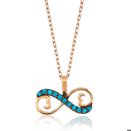 Gümüş Kalpli Sonsuzluk Kadın Kolye