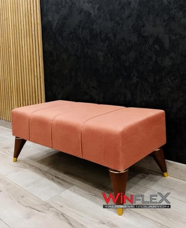 wi̇nflex çok amaçli dekorati̇f puf –(38 x 100cm) somon pembe renk
