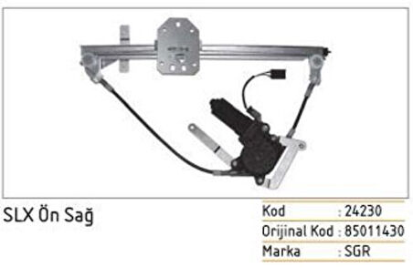 Seger 24230 Cam Kırkosu SLX Ön Sağ 85011428 85011430