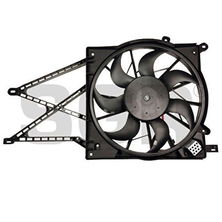 Seger 59344 Fan Motoru Astra G-Zafira A 1.2-1.4-16V-1.6-1.8-16V 230W-380mm-Davlumbazlı 1341344