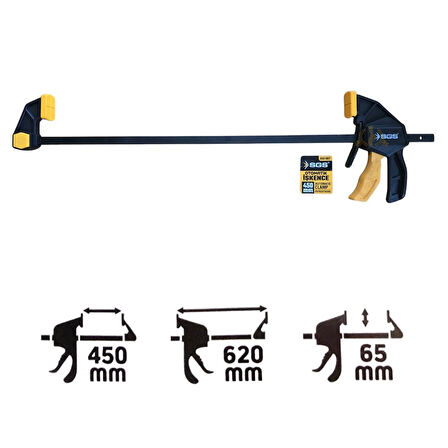 SGS Ayarlanabilir Uçlu Otomatik İşkence 450 mm.  - 1 Adet