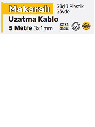 SGS MİNİ UZATMA KABLO 3*1*5 MT