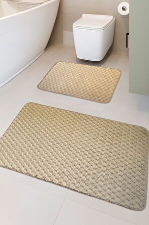 Söğüt Kaymaz Taban, Yumuşacık, Süper Emici 2'li Banyo Paspası Seti